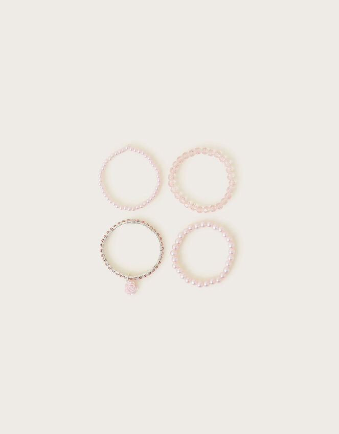 Bridesmaid Pearl Bracelets 4 Pack, , large