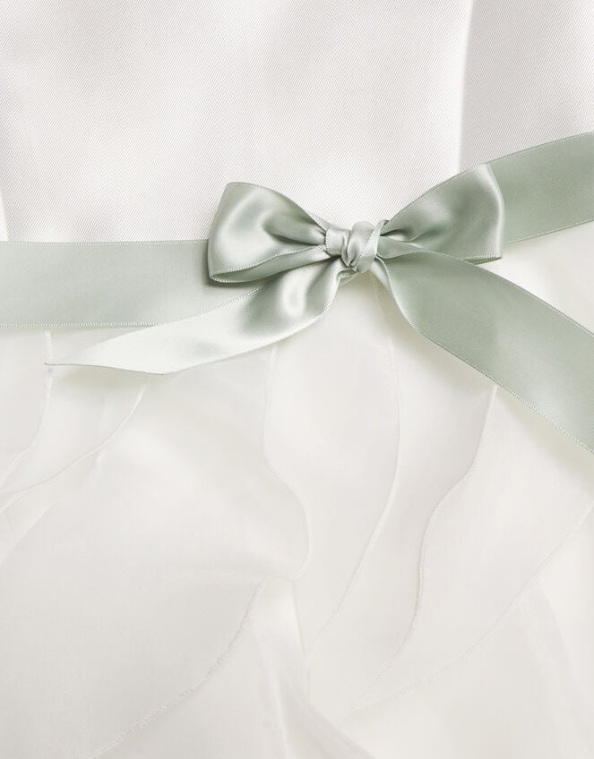 Cannes Organza Ruffle Dress, Ivory (IVORY), large