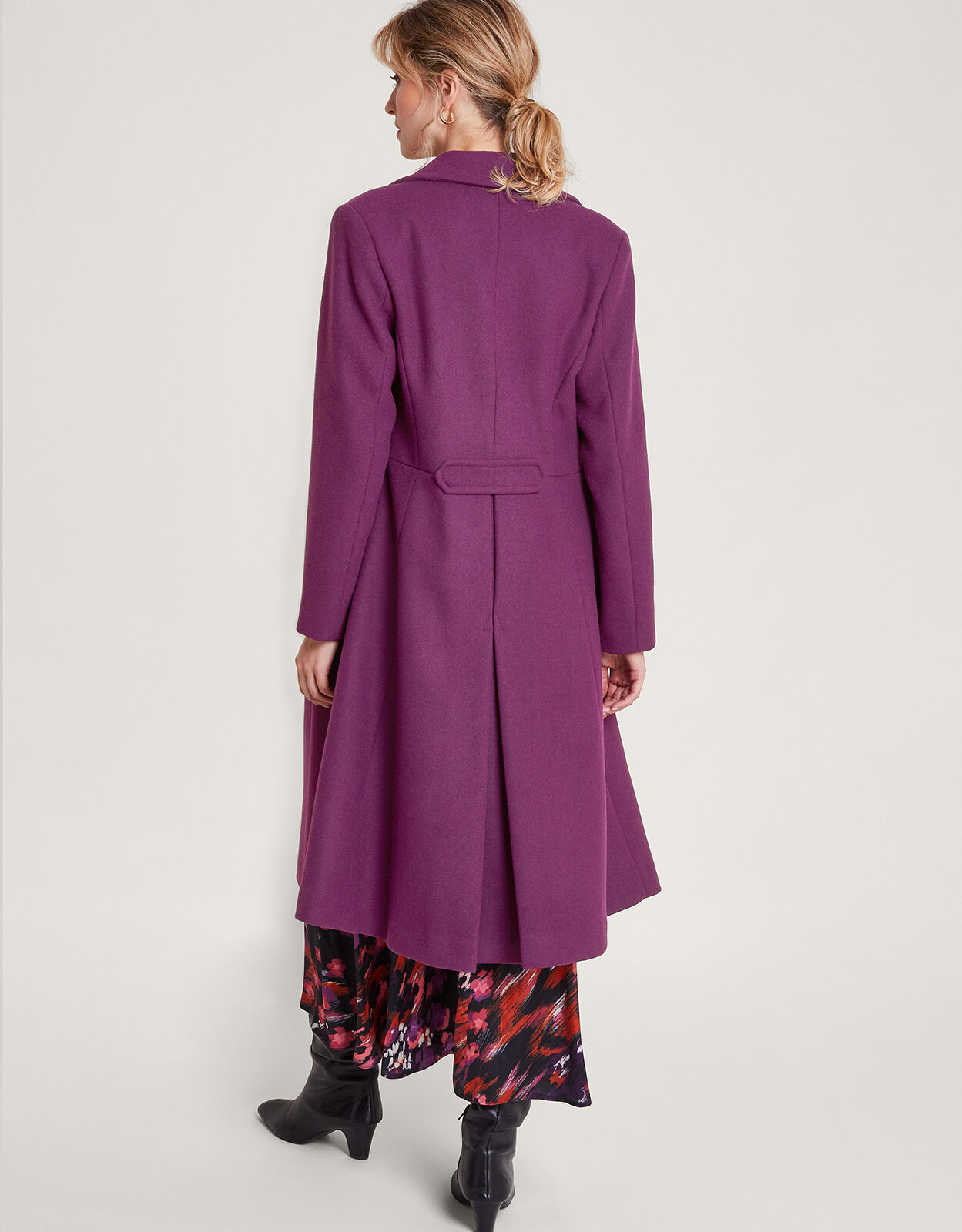 Red skirted coat online
