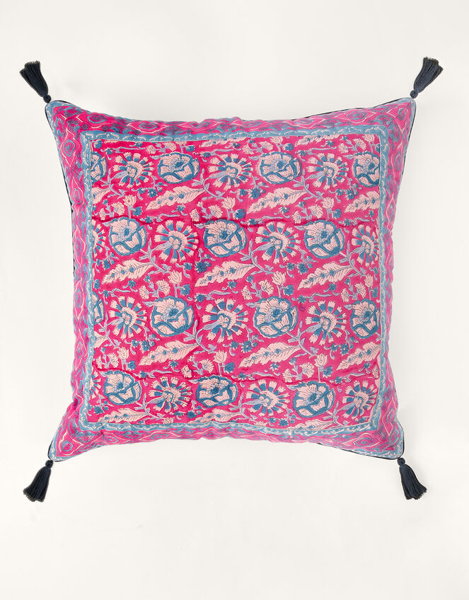 ARTISAN STUDIO Woodblock Print Cushion, , large