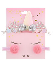 Unicorn Dazzle Hair Clip Set, , large