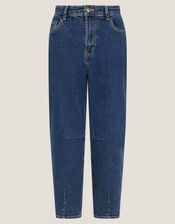 Dina Darted Barrel Jeans, Blue (MID AUTHENTIC BLUE), large