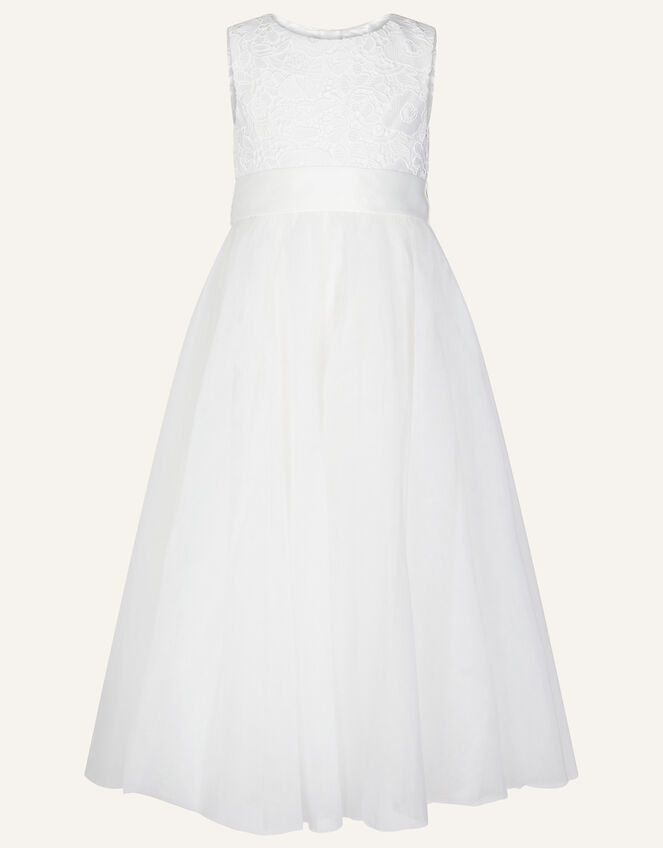 Alice Lace Bodice Tulle Maxi Dress, Ivory (IVORY), large