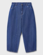 East Ozla Denim Barrel Trousers, Blue (DENIM), large