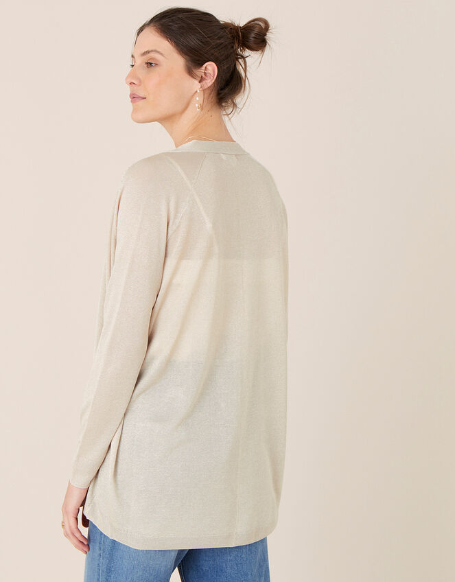 Sara Open Front Cardigan, Gold (GOLD), large