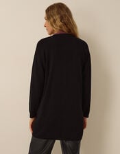 Tia Knit Jacket, Black (BLACK), large