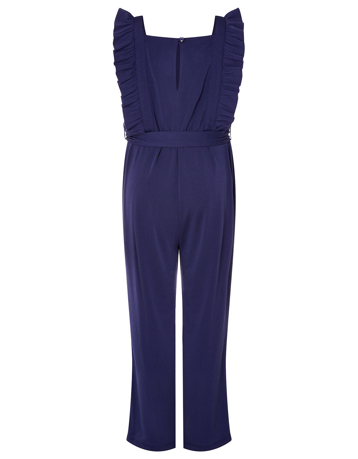 Sequin Frill Jumpsuit Blue | Girls 