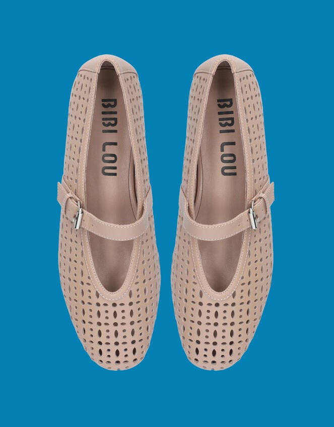 Bibi Lou Maia Mary Jane Ballet Flats, Camel (BEIGE), large