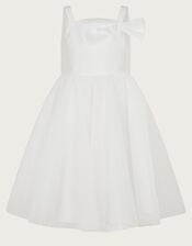 Betty Bow Dress, Ivory (IVORY), large