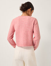 Sera Scallop Cardigan, Pink (PINK), large