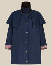 Carly Cape Barn Jacket, Blue (NAVY), large