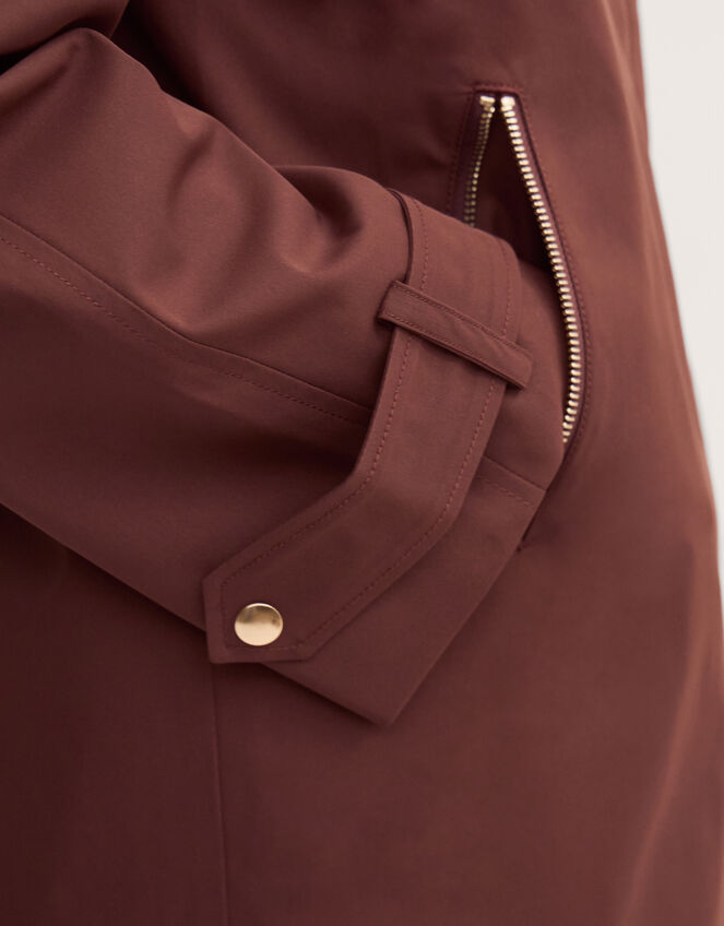 Simone Waterproof Rain Jacket, Brown (CHOCOLATE), large