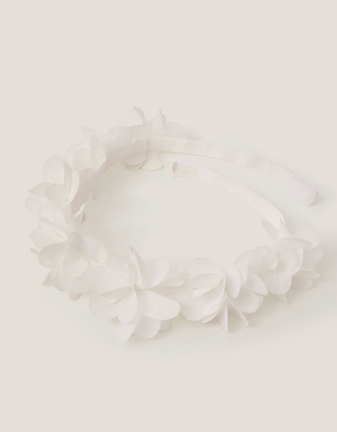 Baby Flower Bando Headband, Ivory (IVORY), large