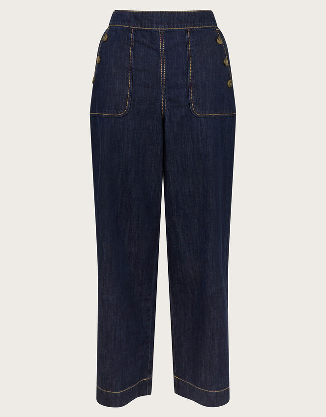 Harper Regular-Length Crop Jeans, Blue (INDIGO), large