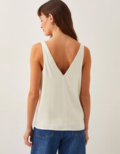 Heidi Satin Cami Top, Ivory (IVORY), large