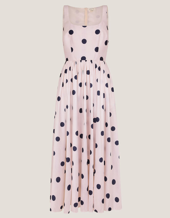 Sicily Fit and Flare Midi Dress, Ivory (IVORY), large