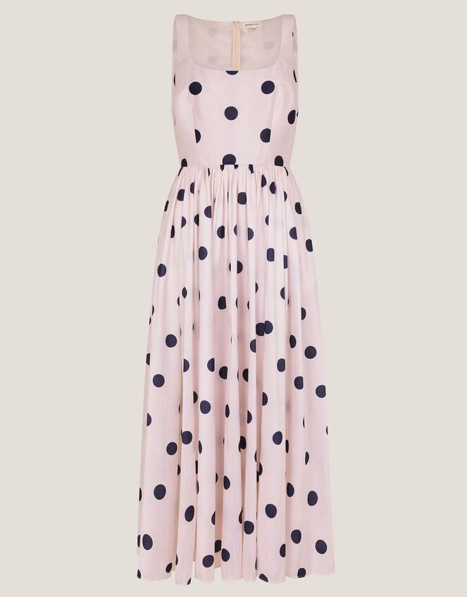Sicily Fit and Flare Midi Dress, Ivory (IVORY), large