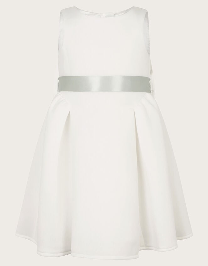 Baby Molly Scuba Bridesmaid Dress, Ivory (IVORY), large