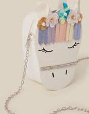 Fleur Embellished Unicorn Crossbody Bag, , large