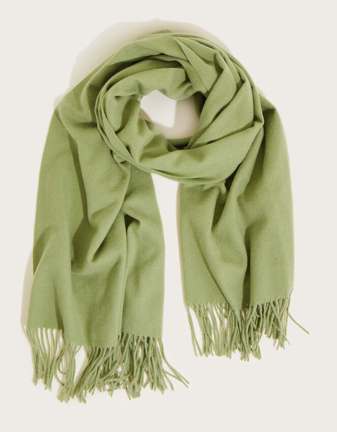 Tassel Scarf, Green (GREEN), large