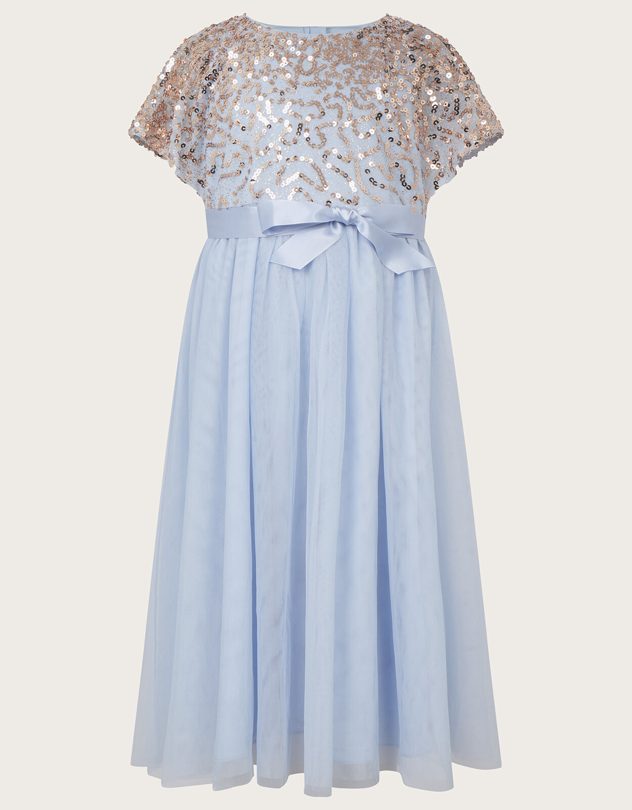 Monsoon girls blue sales dress