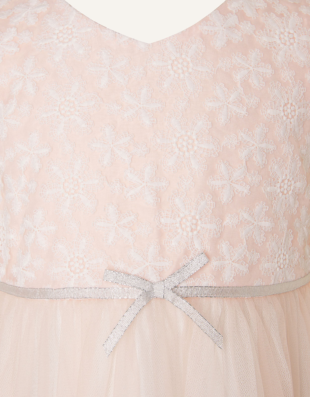 Monsoon pink lace online dress