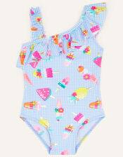 Baby Novelty Lolly Swimsuit, Blue (BLUE), large