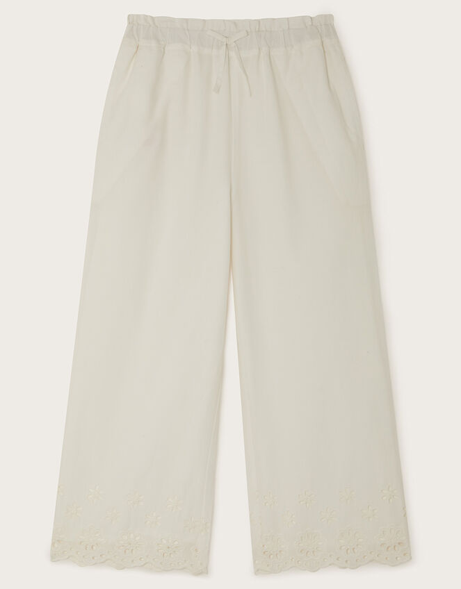 Broderie Trousers, Ivory (IVORY), large