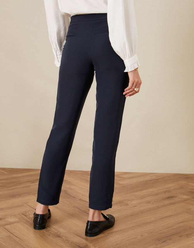 Tapered Trousers, Blue (NAVY), large