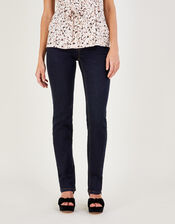 Bella Straight Denim Jeans with Sustainable Cotton, Blue (INDIGO), large