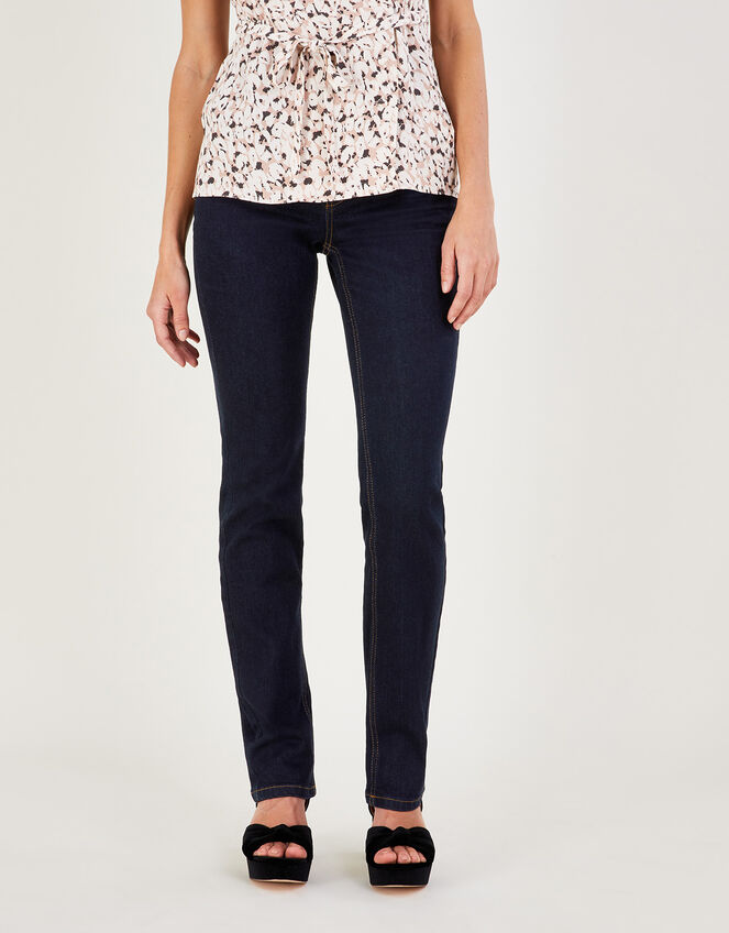 Bella Straight Denim Jeans with Sustainable Cotton, Blue (INDIGO), large
