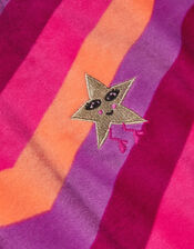 Velour Stripe Star Sweatshirt, Multi (MULTI), large