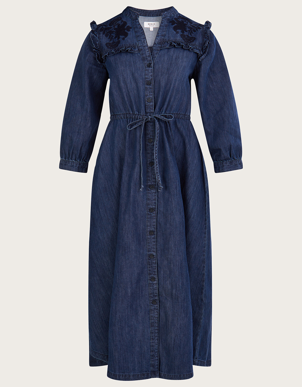 Denim clearance frill dress