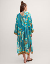 Yasmin Floral Print Midi Kaftan, , large