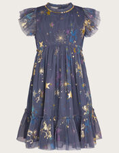 Celestial Unicorn Dress, Blue (BLUE), large