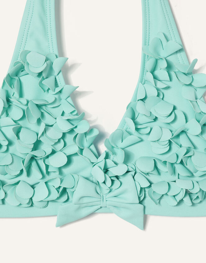 3D Flower Bikini Set, Blue (TURQUOISE), large