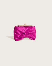 Velvet Bow Frame Bag, , large