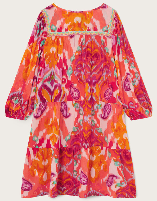 MINI ME Ikat Paisley Print Dress in LENZING™ ECOVERO, Multi (MULTI), large