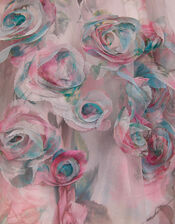 Rose Appliqu&eacute; Tulle Dress, Multi (MULTI), large