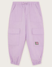 Parachute Cargo Trousers, Purple (LILAC), large