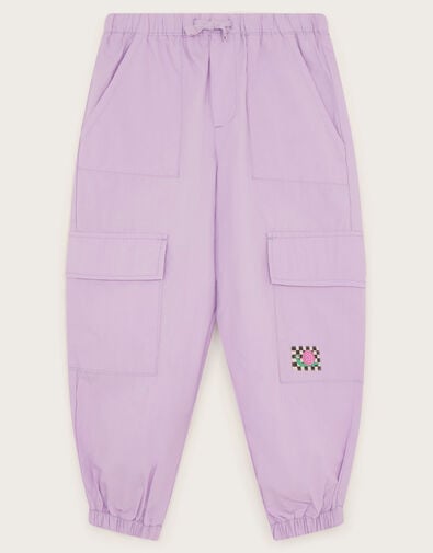 Cargo Parachute Pants, Purple (LILAC), large