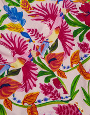 Tropical Print Jersey Playsuit, Multi (MULTI), large