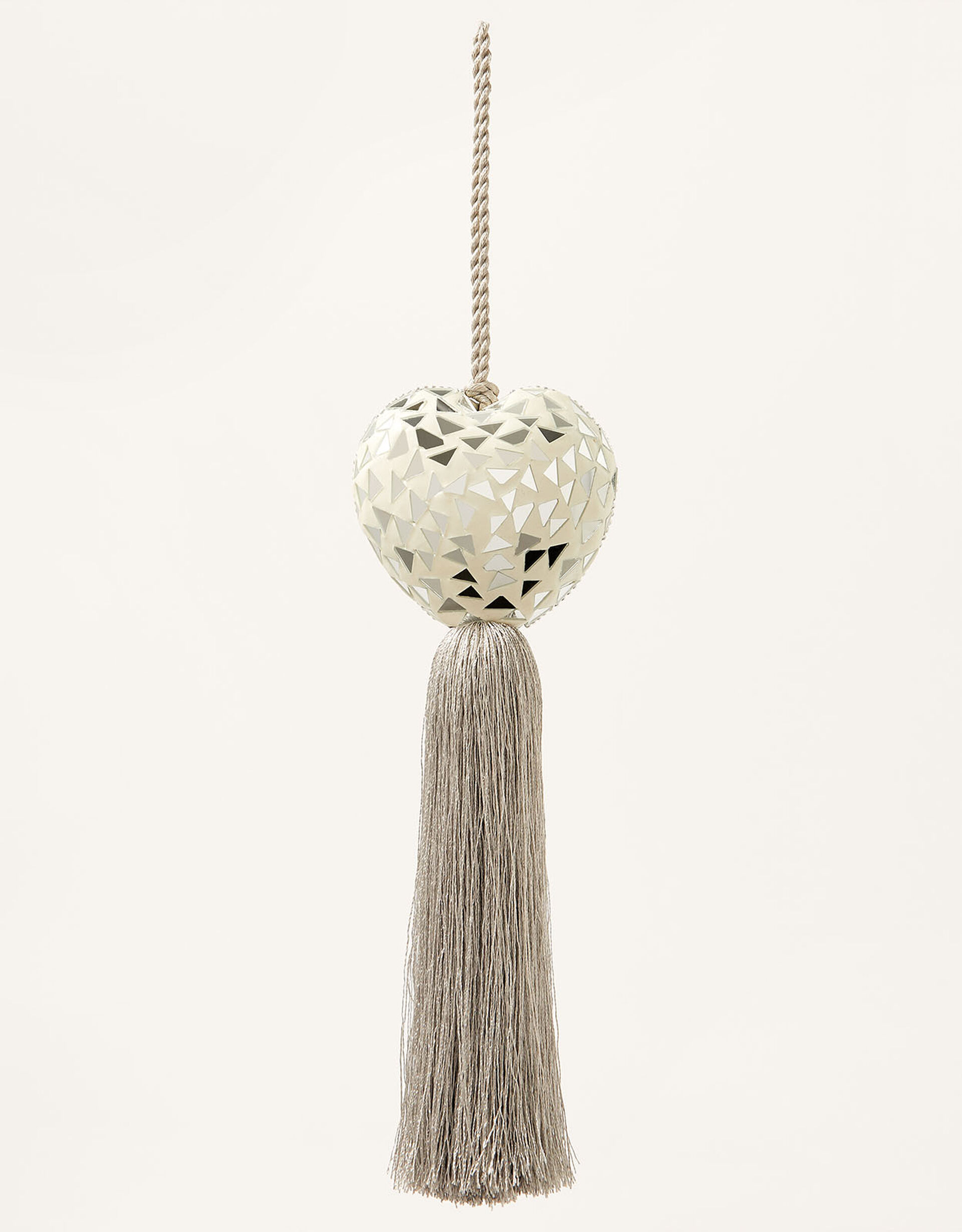 Heart Door Tassel, Grey (GREY), large