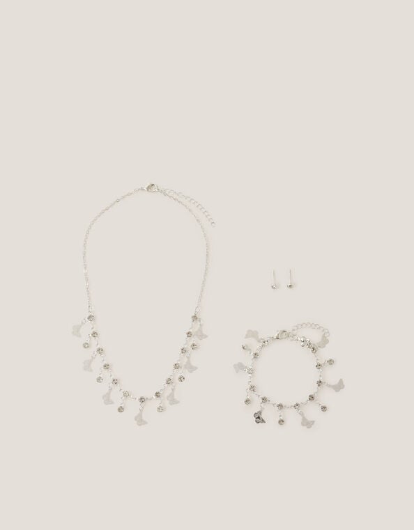Jewel Butterfly Jewelry Set, , large