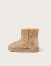 Shimmer Slouchy Boots, Tan (TAN), large