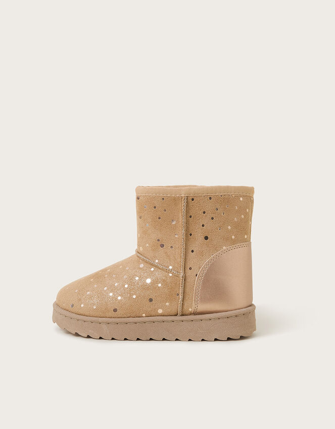Shimmer Slouchy Boots, Tan (TAN), large