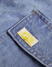 Denim Cargo Trousers, Blue (BLUE), large