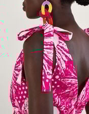 Nava Mixed Print Tie Leg Jumpsuit, Pink (PINK), large