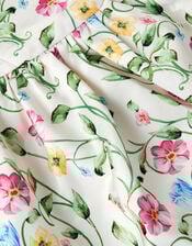 Dancer Floral Basque Party Dress, Multi (MULTI), large