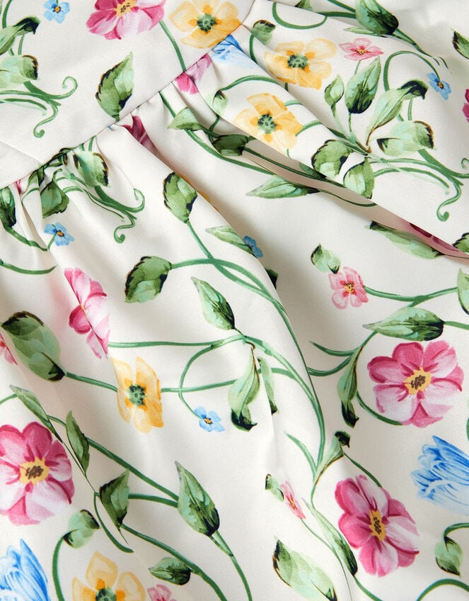 Dancer Floral Basque Party Dress, Multi (MULTI), large